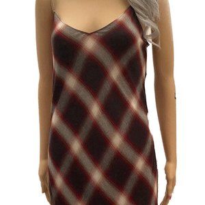 Vince Plaid Slip Dress sz M
